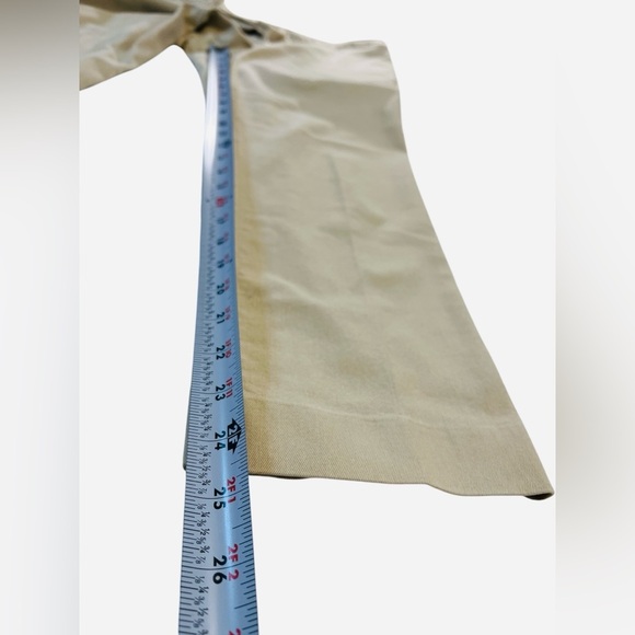 Worthington Slim Leg Cropped Pants, Womens, Color Khaki, Size 12 - Picture 10 of 12